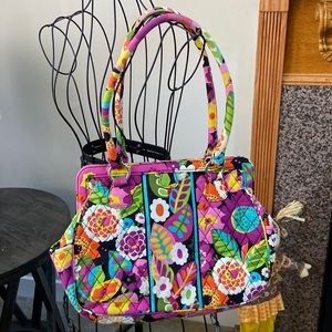 Vera Bradley Va Va Bloom Magnetic Closure Shoulder Bag